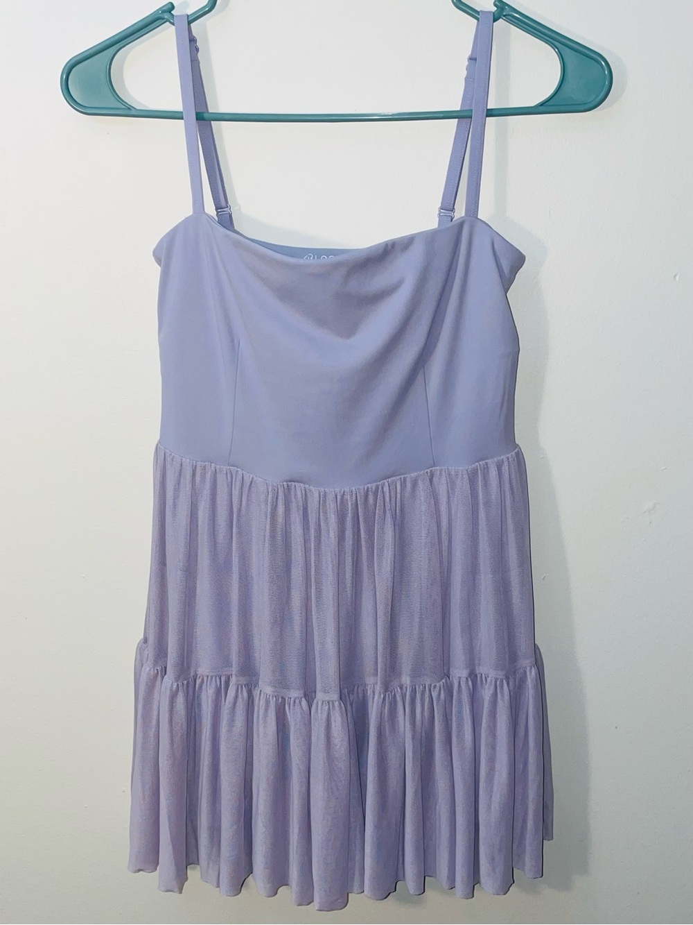 Blogilates Women’s Lavender Ballerina Active Dress, Inner Shorts